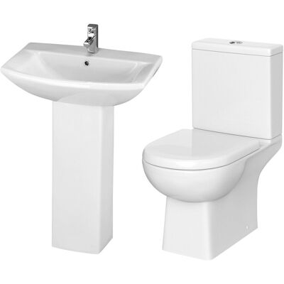 Balterley - Destin Sq - Close Coupled - Basin - Toilet Set Balterley - Destin Sq - Close Coupled - Basin - Toilet Set