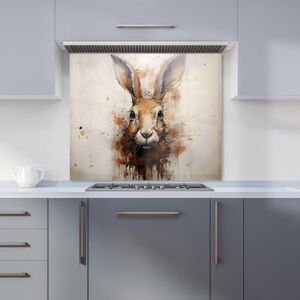 Warren Reed - Designer Splashart Angry Hyena Face Kitchen Splashback in Blue Size: 700mm x 650mm Blue 700mm x 650mm Warren Reed - Designer Splashart Angry Hyena Face Kitchen Splashback in Blue Size: 700mm x 650mm Blue 700mm x 650mm