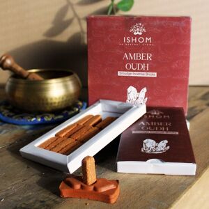 KDMD Pack of 15 Natural Incense Smudge Bricks & Burner - Amber Wood in Maroon Maroon KDMD Pack of 15 Natural Incense Smudge Bricks & Burner - Amber Wood in Maroon Maroon
