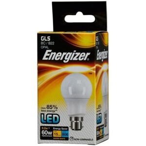 Energizer LED GLS 806lm Opal 9.2w Light Bulb B22 2700k