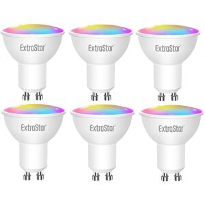 ExtraStar GU10 6W LED Wi-Fi Smart RGB Light bulb (pack of 6)