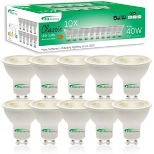 BELL Lighting GU10 LED Bulbs Soft White 4.4W 350lm 40W Halogen Replacement in Warm White Size: Pack of 10 Warm White Pack of 10 BELL Lighting GU10 LED Bulbs Soft White 4.4W 350lm 40W Halogen Replacement in Warm White Size: Pack of 10 Warm White Pack of 10