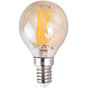 ValueLights 4 Pack E14 Clear Glass Bodied Golfball LED 4W Amber 2700K 440lm Light Bulb in Orange Orange ValueLights 4 Pack E14 Clear Glass Bodied Golfball LED 4W Amber 2700K 440lm Light Bulb in Orange Orange