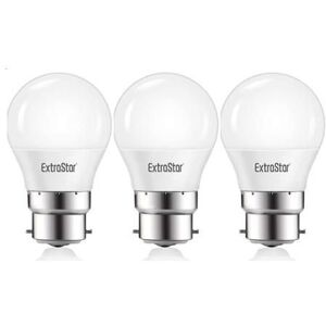 ExtraStar 5W LED Golf Ball Bulb B22 Neutral White 4200K (pack of 3) White ExtraStar 5W LED Golf Ball Bulb B22 Neutral White 4200K (pack of 3) White