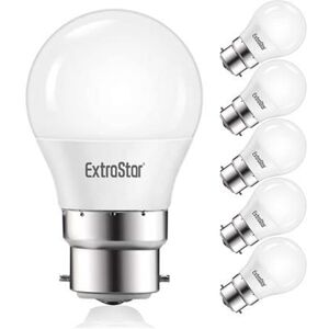 ExtraStar 5W LED Golf Ball Bulb B22 Neutral White 4200K (pack of 6) White ExtraStar 5W LED Golf Ball Bulb B22 Neutral White 4200K (pack of 6) White
