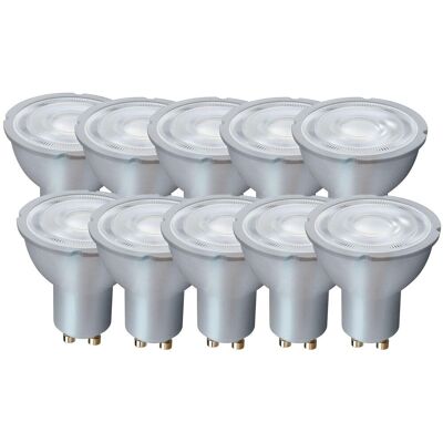 Harper Living 5 Watts GU10 LED Bulb Silver Spotlight Warm White Non-Dimmable, Pack of 10 Silver Harper Living 5 Watts GU10 LED Bulb Silver Spotlight Warm White Non-Dimmable, Pack of 10 Silver