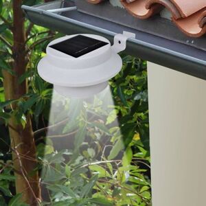 Berkfield Home Outdoor Solar Lamp Set 6 pcs Fence Light Gutter Light White White Berkfield Home Outdoor Solar Lamp Set 6 pcs Fence Light Gutter Light White White