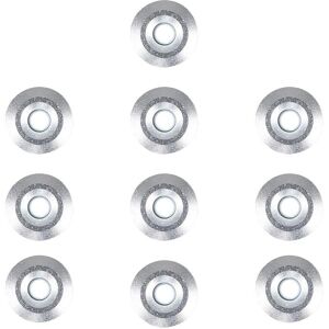 ValueLights Pack of 10 Silver Outdoor Decking Lights Silver ValueLights Pack of 10 Silver Outdoor Decking Lights Silver