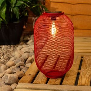 ValueLights Metal Mesh Basket Solar Powered Outdoor Garden Lantern Light in Red Red ValueLights Metal Mesh Basket Solar Powered Outdoor Garden Lantern Light in Red Red