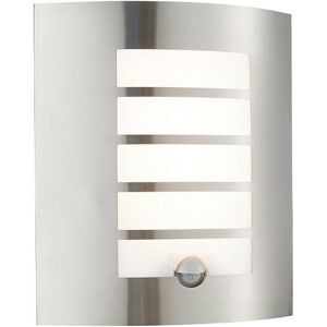 Netlighting Bianco Integrated LED PIR 1 Light Outdoor Wall Light Brushed Stainless Steel Opal Polypropylene IP44 in Grey Grey Netlighting Bianco Integrated LED PIR 1 Light Outdoor Wall Light Brushed Stainless Steel Opal Polypropylene IP44 in Grey Grey