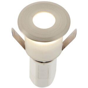 Netlighting Hades LED Outdoor Recessed Ground Decking Light Satin Nickel Effect Plate 4000K IP67 in Grey Grey Netlighting Hades LED Outdoor Recessed Ground Decking Light Satin Nickel Effect Plate 4000K IP67 in Grey Grey