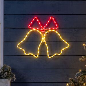 Christow Bell Rope Light Outdoor Christmas Decoration LED Xmas Silhouette Set of 3 Size: 3 Pack Multicolor 3 Pack Christow Bell Rope Light Outdoor Christmas Decoration LED Xmas Silhouette Set of 3 Size: 3 Pack Multicolor 3 Pack