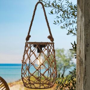 mysmartbuy Solar Powered Sardengna Natural Rope Lantern - Weatherproof Freestanding or Hanging Outdoor Garden LED Lamp Light - H21 x 17.5cm Brown 21 x 17.5 cm mysmartbuy Solar Powered Sardengna Natural Rope Lantern - Weatherproof Freestanding or Hanging Outdoor Garden LED Lamp Light - H21 x 17.5cm Brown 21 x 17.5 cm