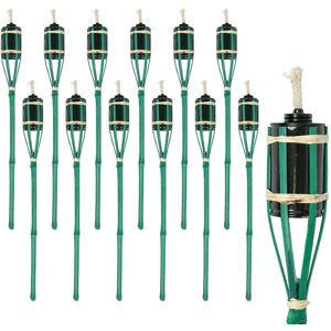 Harbour Housewares Bamboo Garden Fire Torches - 60cm - Pack of 12 in Green Green Harbour Housewares Bamboo Garden Fire Torches - 60cm - Pack of 12 in Green Green