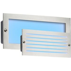 Netlighting Blue LED Recessed Brick Light Brushed Steel Fascia 230V IP54 5W in Grey Grey Netlighting Blue LED Recessed Brick Light Brushed Steel Fascia 230V IP54 5W in Grey Grey