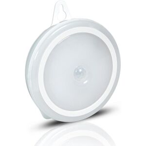mysmartbuy Battery Powered Round Motion Sensor LED Night Light - 50 Lumen Portable Wireless Magnetic or Wall Mountable Home Lighting in White White mysmartbuy Battery Powered Round Motion Sensor LED Night Light - 50 Lumen Portable Wireless Magnetic or Wall Mountable Home Lighting in White White