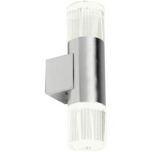 Loops Steel Double Glass Up Down Wall Lamp - Wall Light Loops Steel Double Glass Up Down Wall Lamp - Wall Light