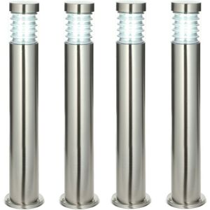 The Equinox Bollard Light 4 Pack - Outdoor IP44 Marine Grade Steel Garden Lamp The Equinox Bollard Light 4 Pack - Outdoor IP44 Marine Grade Steel Garden Lamp