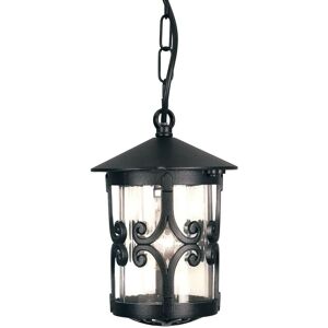 Loops IP23 1 Bulb Chain Lantern Black LED E27 100W Bulb Outside External Black Loops IP23 1 Bulb Chain Lantern Black LED E27 100W Bulb Outside External Black