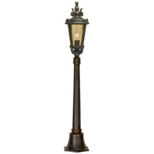 Loops Outdoor IP44 1 Bulb Short Mini Lamp Post Pillar Weathered Bronze LED E27 100W Multicolor Loops Outdoor IP44 1 Bulb Short Mini Lamp Post Pillar Weathered Bronze LED E27 100W Multicolor