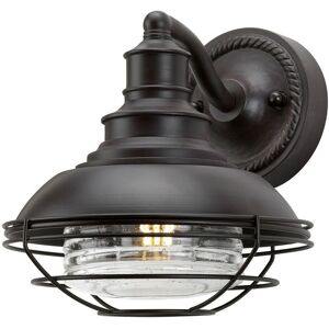 Loops IP43 Wall Light Sconce Old Bronze LED E27 60W Bulb Outside External Multicolor Loops IP43 Wall Light Sconce Old Bronze LED E27 60W Bulb Outside External Multicolor