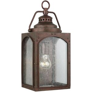 Loops Copper Oxide Wall Lantern - Outdoor IP44 1 Bulb Light Loops Copper Oxide Wall Lantern - Outdoor IP44 1 Bulb Light