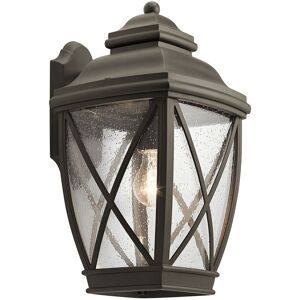 Loops Outdoor IP44 1 Bulb Wall Light Lantern Olde Bronze LED E27 60W d01822 Multicolor Loops Outdoor IP44 1 Bulb Wall Light Lantern Olde Bronze LED E27 60W d01822 Multicolor