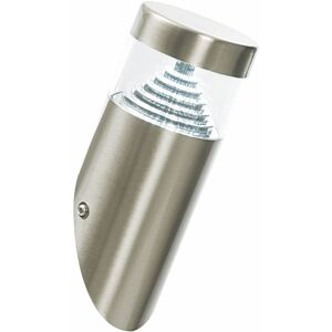 First Choice Lighting Inca - Outdoor Stainless Steel LED Wall Light in Silver Silver First Choice Lighting Inca - Outdoor Stainless Steel LED Wall Light in Silver Silver