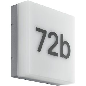 Loops IP44 Outdoor Wall Light Anthracite House Number - 8.2W Built-in LED Porch Lamp Loops IP44 Outdoor Wall Light Anthracite House Number - 8.2W Built-in LED Porch Lamp