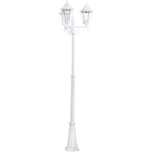 Loops IP44 Outdoor Bollard Light White Aluminium Lantern 3 Arm 60W E27 Tall Lamp Post - Outdoor Bollard Light Loops IP44 Outdoor Bollard Light White Aluminium Lantern 3 Arm 60W E27 Tall Lamp Post - Outdoor Bollard Light