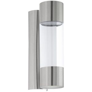 Loops IP44 Outdoor Wall Light Stainless Steel / Glass 3.7W Built in LED Porch Lamp in Metallics Metallics Loops IP44 Outdoor Wall Light Stainless Steel / Glass 3.7W Built in LED Porch Lamp in Metallics Metallics