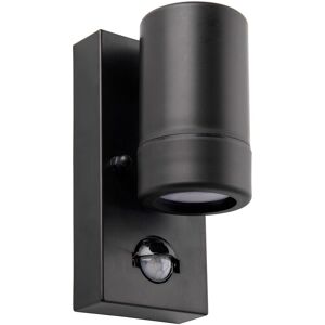Loops Outdoor IP44 Wall Downlight - Black - PIR Sensor - 7W LED GU10 - Exterior Lighting Loops Outdoor IP44 Wall Downlight - Black - PIR Sensor - 7W LED GU10 - Exterior Lighting