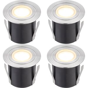 Loops 4 PACK Recessed IP67 Guide Light - 1.2W Warm White LED - Stainless Steel in Metallics Metallics Loops 4 PACK Recessed IP67 Guide Light - 1.2W Warm White LED - Stainless Steel in Metallics Metallics