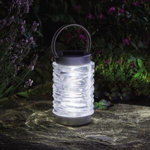 Marco Paul Silver Stainless Steel Wave Effect Solar Powered Lantern 20cm Silver Marco Paul Silver Stainless Steel Wave Effect Solar Powered Lantern 20cm Silver