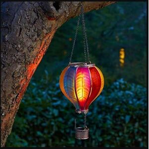 Marco Paul 44cm Multicolour Resin Hot air Balloon Solar Hanging Light Multicolor Marco Paul 44cm Multicolour Resin Hot air Balloon Solar Hanging Light Multicolor