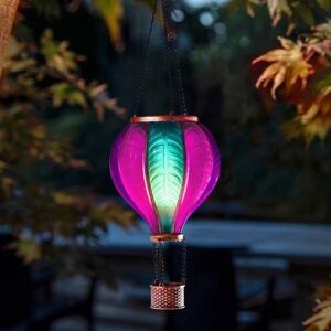 Marco Paul 44cm Pink & Blue Resin Hot air Balloon Solar Hanging Light Multicolor Marco Paul 44cm Pink & Blue Resin Hot air Balloon Solar Hanging Light Multicolor
