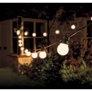 Marco Paul 9.5m Warm White Mains Powered Bulb String Lights in Black Black Marco Paul 9.5m Warm White Mains Powered Bulb String Lights in Black Black