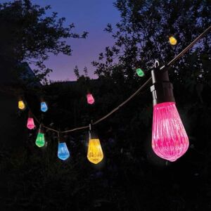 Marco Paul 9.5m Warm Multicoloured Fluted Blub Mains Powered String Lights Multicolor Marco Paul 9.5m Warm Multicoloured Fluted Blub Mains Powered String Lights Multicolor