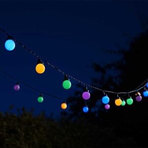 Marco Paul 9.35m Multicoloured Solar Powered Festoon String Lights Multicolor Marco Paul 9.35m Multicoloured Solar Powered Festoon String Lights Multicolor