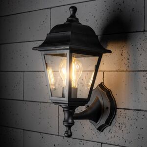 CGC Lighting Dahila Black Outdoor Wall Lantern Vintage Wall Light IP44 E27 Standard Screw Polycarbonate Black CGC Lighting Dahila Black Outdoor Wall Lantern Vintage Wall Light IP44 E27 Standard Screw Polycarbonate Black