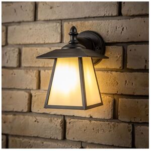 CGC Lighting 'Celine' Black Outdoor Wall Light Vintage Opal Diffuser E27 Standard Screw IP44 Black CGC Lighting 'Celine' Black Outdoor Wall Light Vintage Opal Diffuser E27 Standard Screw IP44 Black