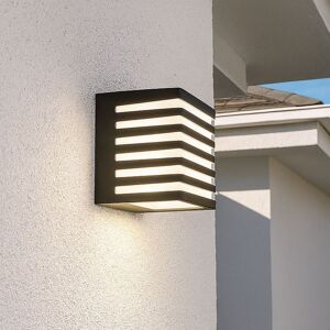 CGC Lighting 'Sirolo' Black Square LED Outdoor Cube Wall Light Decorative Grill 4000k IP54 10W 1000lm Black CGC Lighting 'Sirolo' Black Square LED Outdoor Cube Wall Light Decorative Grill 4000k IP54 10W 1000lm Black
