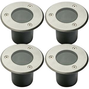 CGC Lighting 'Nola' Four Round Small Stainless Steel Inground Or Decking Lights in Silver Silver CGC Lighting 'Nola' Four Round Small Stainless Steel Inground Or Decking Lights in Silver Silver