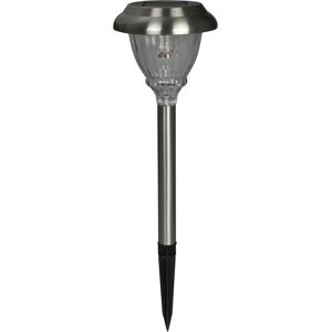 Luxform Annecy Solar LED Spike Light in Silver Silver Luxform Annecy Solar LED Spike Light in Silver Silver