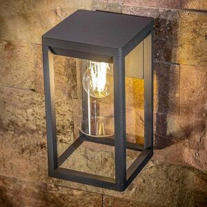 CGC Lighting 'Maddison' Anthracite Grey E27 Outdoor Wall Light Lantern Clear Diffuser IP54 Grey CGC Lighting 'Maddison' Anthracite Grey E27 Outdoor Wall Light Lantern Clear Diffuser IP54 Grey