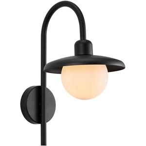 Nordlux Modern Outdoor Wall Light Black Metal E27 Diffused - Mains Powered, IP44 Black Nordlux Modern Outdoor Wall Light Black Metal E27 Diffused - Mains Powered, IP44 Black