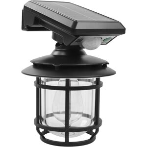 ExtraStar 3W Adjustable LED Solar Sensor Cylinder Wall Lantern Light (Daylight) in Black Black ExtraStar 3W Adjustable LED Solar Sensor Cylinder Wall Lantern Light (Daylight) in Black Black