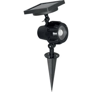 Luxform Lupi Intelligent Solar LED Spike Light in Black Black Luxform Lupi Intelligent Solar LED Spike Light in Black Black