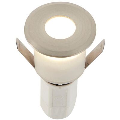 Netlighting Hades LED Outdoor Recessed Ground Decking Light Satin Nickel Effect Plate 4000K IP67 in Grey Grey Netlighting Hades LED Outdoor Recessed Ground Decking Light Satin Nickel Effect Plate 4000K IP67 in Grey Grey