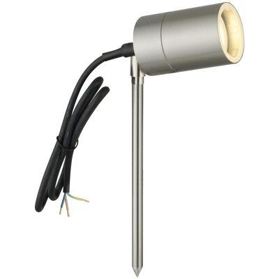 First Choice Lighting Blaze - Stainless Steel Outdoor Spike Light in Silver Silver First Choice Lighting Blaze - Stainless Steel Outdoor Spike Light in Silver Silver